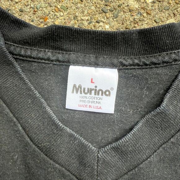 Vintage 2000 The Cure Dream Tour Concert V Neck Rock Band Rose Faded T-Shirt - Picture 5 of 5